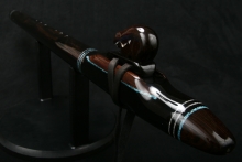 Nigerian Ebony Native American Flute, Minor, Bass A#-3, #E43K